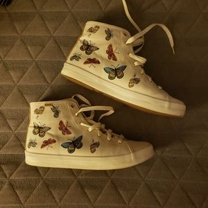 Rifle Co butterfly high top Keds